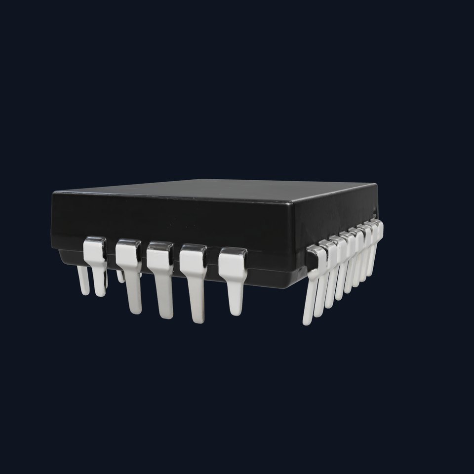 Black Microchip model pack